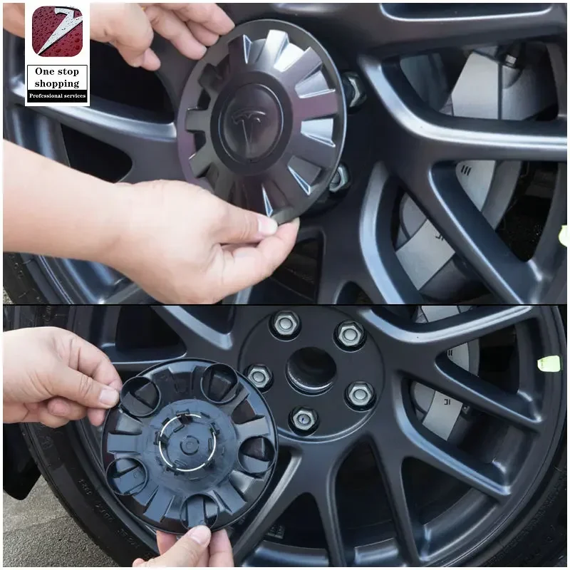 for the new Model 3 Tesla wheel hub cover protective cover 18 inch center screw cap 24 Model 3 wheel hub center cover logo