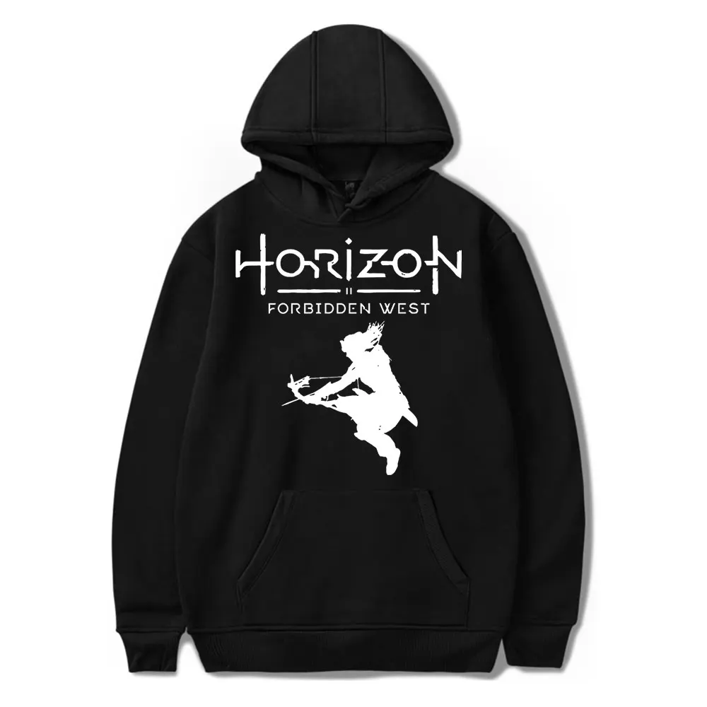 Horizon Forbidden West Vintage 90s Hoodie Unisex Harajuku Hip-hop Streetwear Sweatshirt Spring and Autumn Fashion Outwear