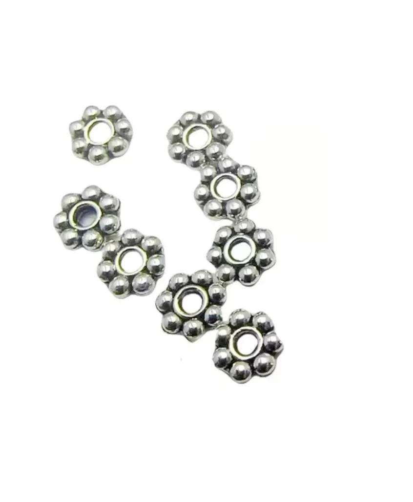 

100pcs Zinc alloy metal spacer beads for handmade accessories 5*5mm HW3554