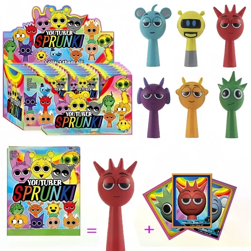 Game Sprunki Blind Box Pvc Figuur Speelgoed Sprunki Incredi Actiefiguren Collectie Model Pop Speelgoed voor Kind Verjaardag Kerstmis