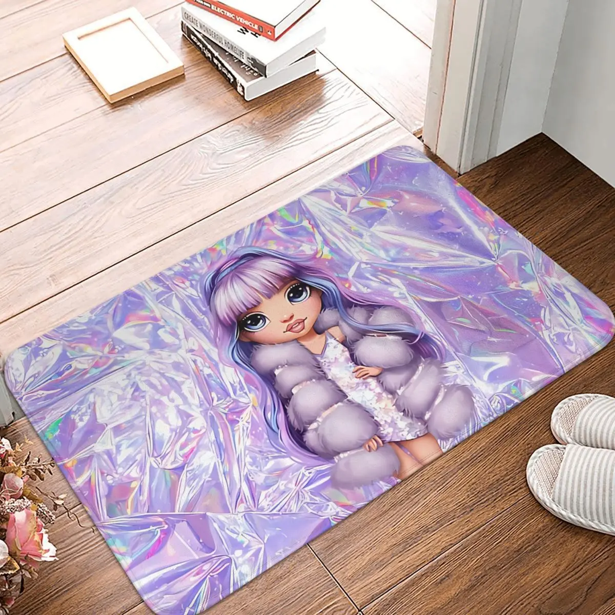 Rainbow High Dolls Bedroom Mat Violet Willow Doormat Kitchen Carpet Entrance Door Rug Home Decoration