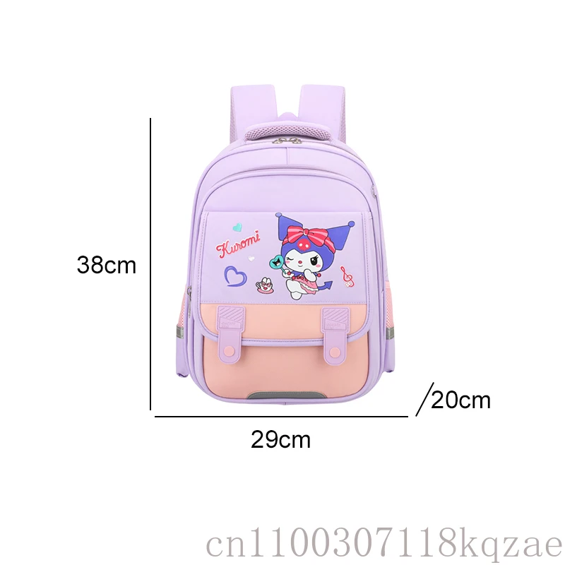 Sanrio Kuromi Character Backpack Large Capacity Anime Cartoon Student School Bag for Kids Kindergarten Boys Girls