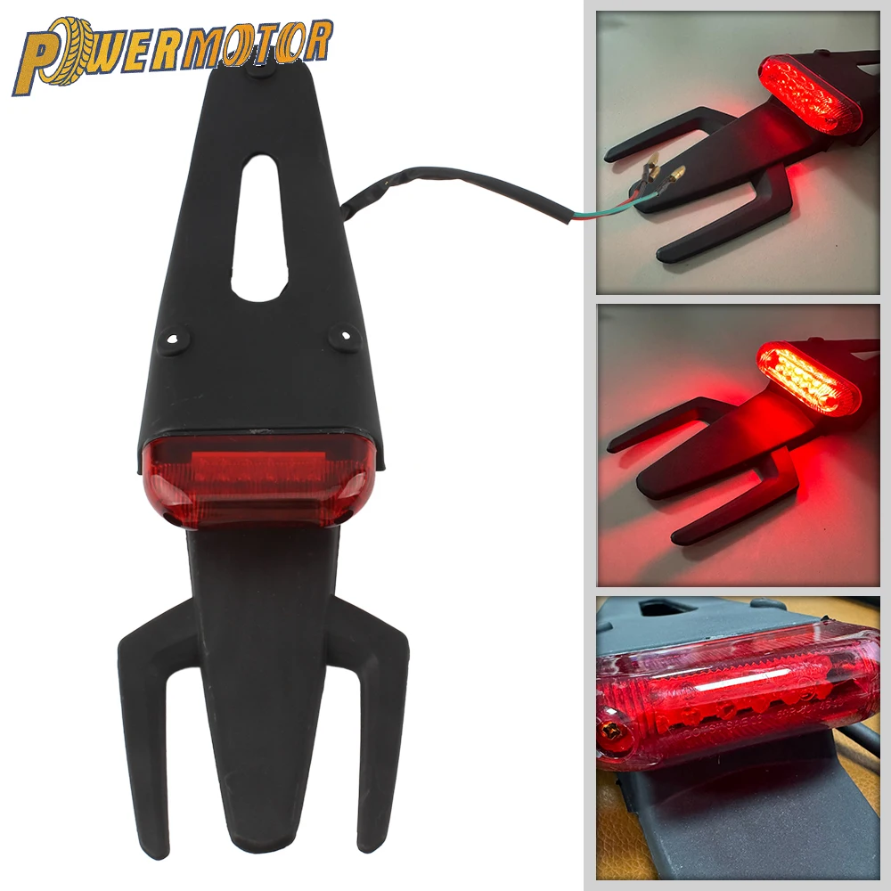 

Motorcycle Modified Parts Taillight Brake Light Rear Fender LED Universal for Honda Yamaha Kawasaki Dirt Bike Motocross Tuning