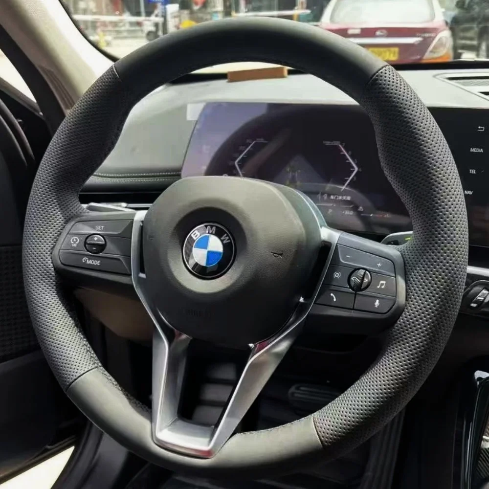 Customization Car Steering Wheel Cover Accessories Hand Sewing Microfiber Leather Non-Slip For BMW M Sport G30 G31 G32 G20 G21