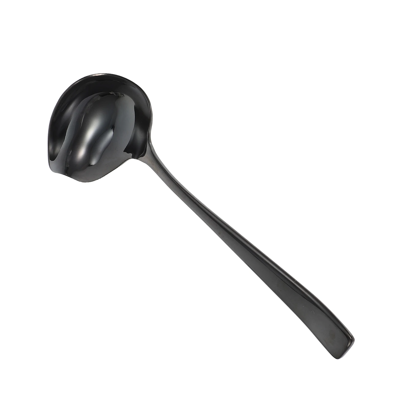 

1pc Duckbill Soup Spoon Stainless Steel Long Handle 304 Metal Ladle Kitchen Cutlery Easy Clean Hot Pot Spoon