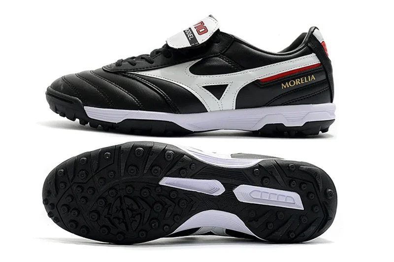 Authentic Mizuno Creation MORELIA II AS/TF Men's Shoes Sneakers Mizuno Outdoor Sports Shoes Black/White Color Size Eur 40-45