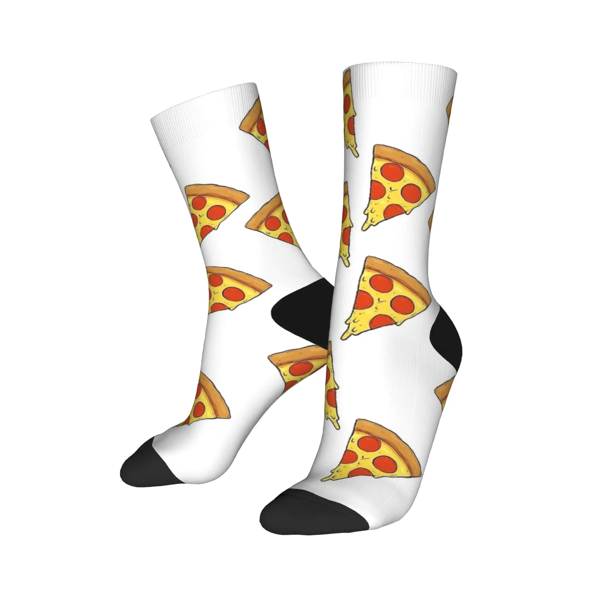 البيتزا الوقت الغذاء طباعة الفن جوارب مخصصة جوارب بأشكال مضحكة الخريف عدم الانزلاق الجوارب الرجال تشغيل الرياضة الجوارب الناعمة الدافئة #3