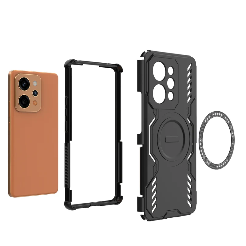 Coque magnétique pour Realme P4 Power, coque de dissipation thermique pour Realme P4 Power 5G India, coque arrière Funda