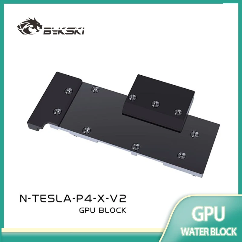 

Bykski GPU Water Block for TESLA P4 T4 Video Card / Thickened Copper Plate All-Metal Radiator / Dense Waterways N-TESLA-P4-X-V2