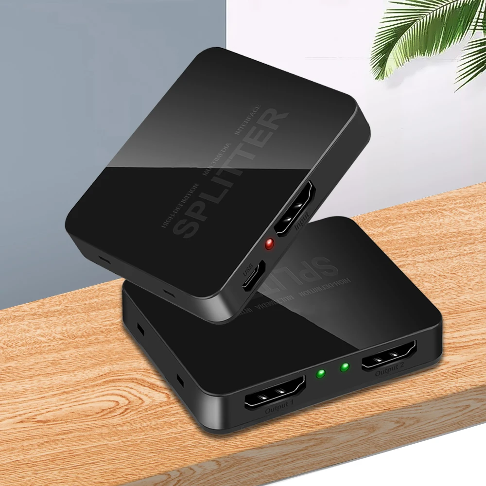 1x2 4K HDMI Splitter HDMI Switch 1 in 2 Out Video distributore amplificatore doppio Display per HDTV Box PC Monitor proiettore Laptop