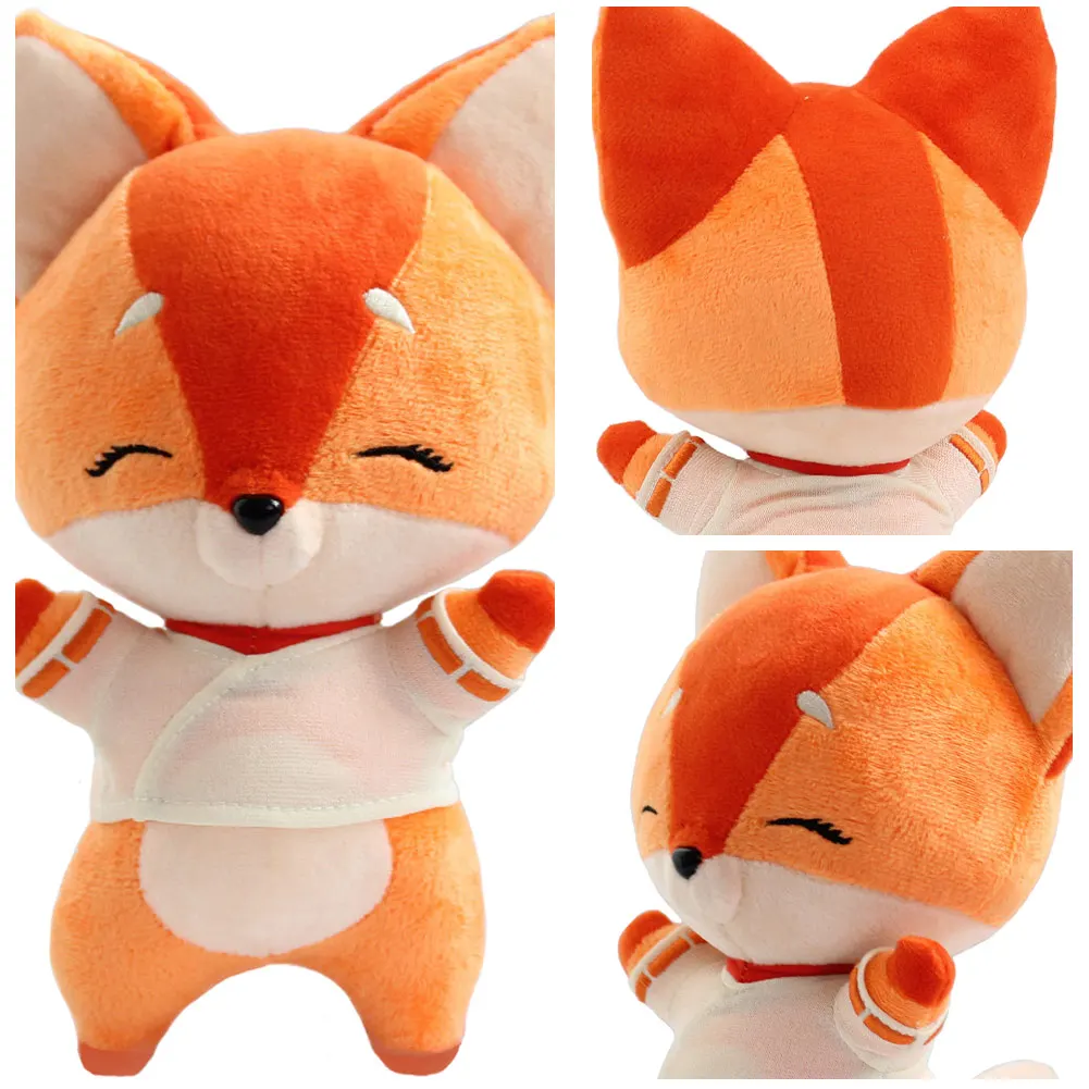 OW Kiriko Fox Cosplay Jouets en peluche pour enfants, poupées en peluche douces de dessin animé, mascotte, cadeau d'anniversaire et de Noël, accessoires de fête d'Halloween