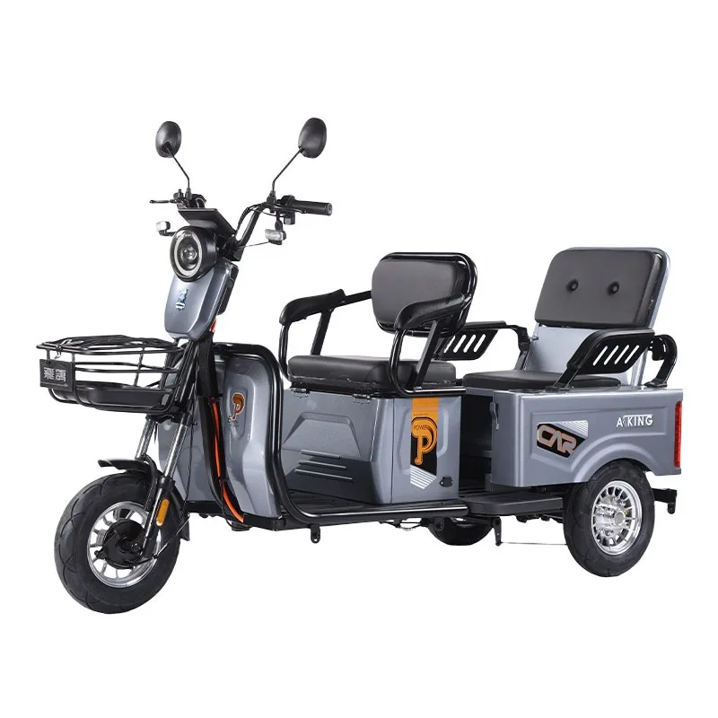 

Electric Pedicab with Integrated 800W Rear Hub Motor 3-Speed 3-Wheel Design 60V Voltage Steel Frame for Rural Areas