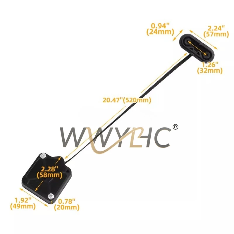 Suitable for Big Gliding Double Light Gliding Road King, Rear Tail Box Pull Rope, Rear Box Automatic Pull Wire 96-23 3