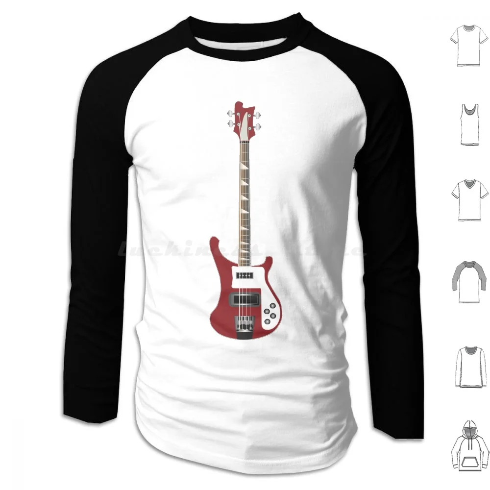 Bass Guitar Hoodies Long Sleeve Bass Guitar Bass New York American Music Blues Country And Roll Heavy Metal Cliff