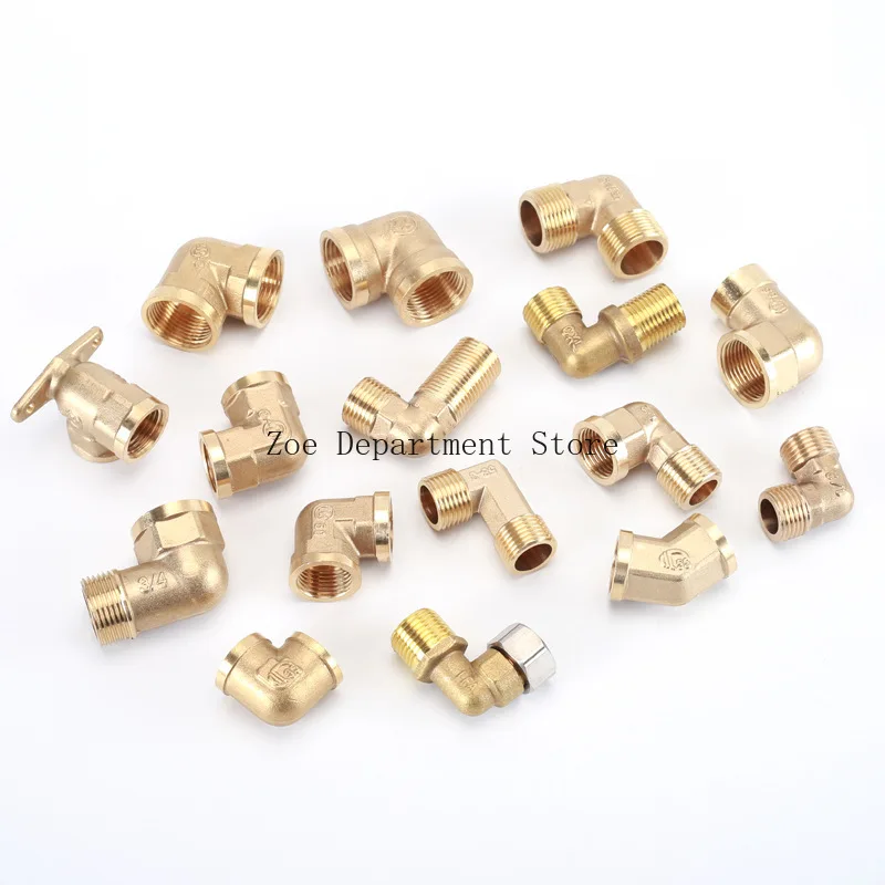 Water pipe plumbing fittings 6 points to 4 points copper reducing inner wire hose outlet double inner wire pair connector