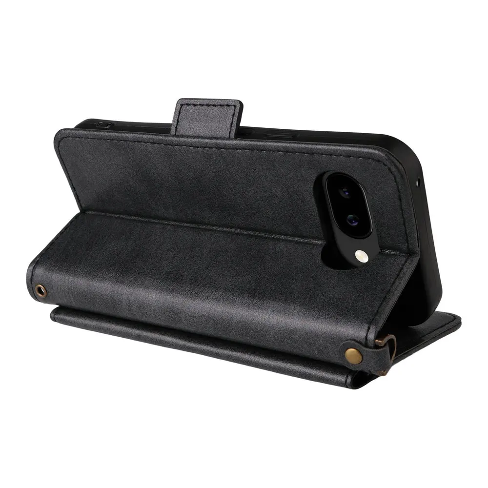 픽셀 10 9 Pro XL 5G 크로스바디 가죽 지갑 카드 가방 케이스 (구글 픽셀 9A 고급 케이스 픽셀 9 10 Pro 7A 8A 플립 커버)