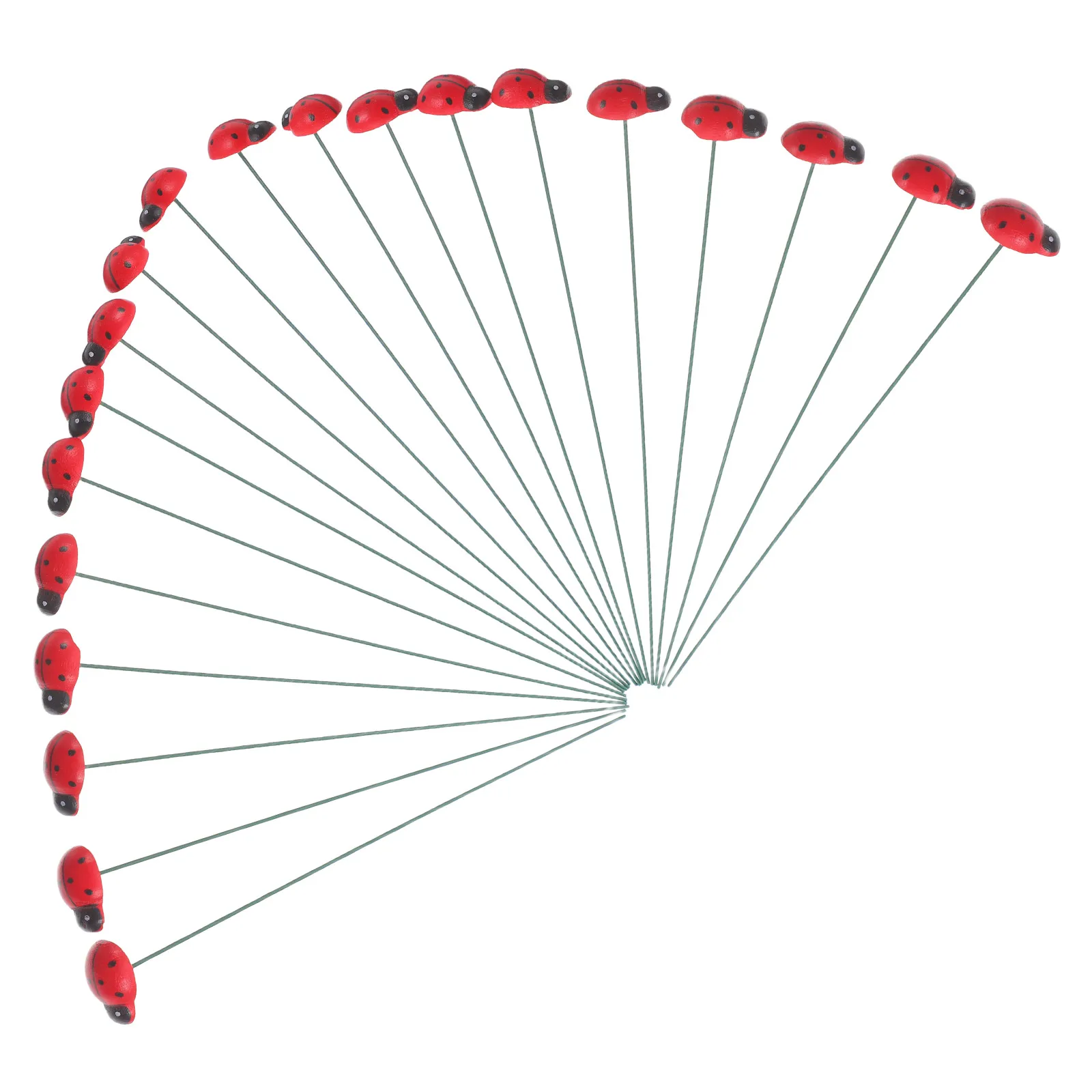 

20pcs Ladybug Garden Decorations Stakes Cute Lady Bugs Outdoor Yard OrnamentsGarden Landscape Decor