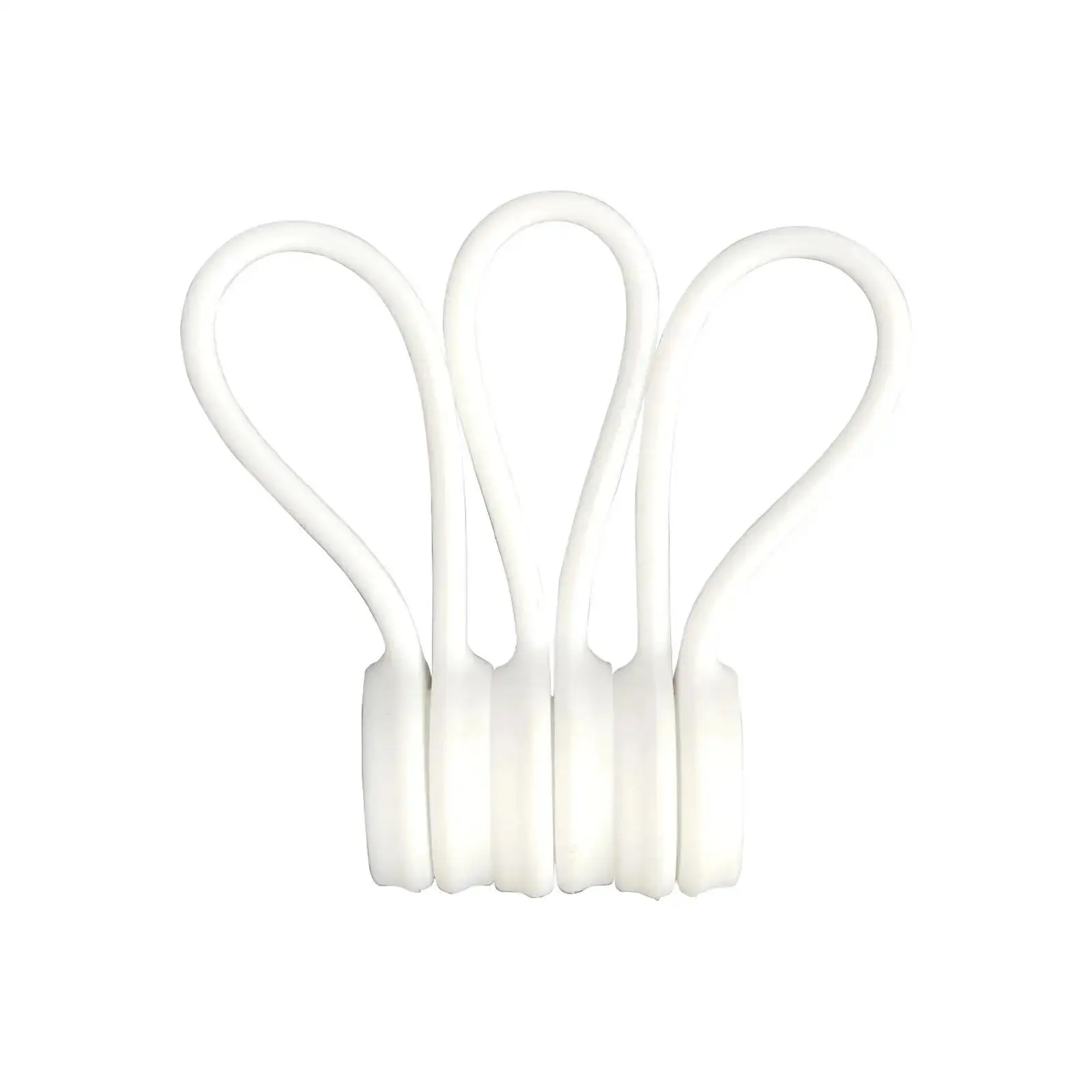 10pcs Reusable Magnetic Cable Ties Cord Organizer Clips Silicone Magnetic Cord Tie For Bundling Stuff Book Marker Fridge Magnets - view 5