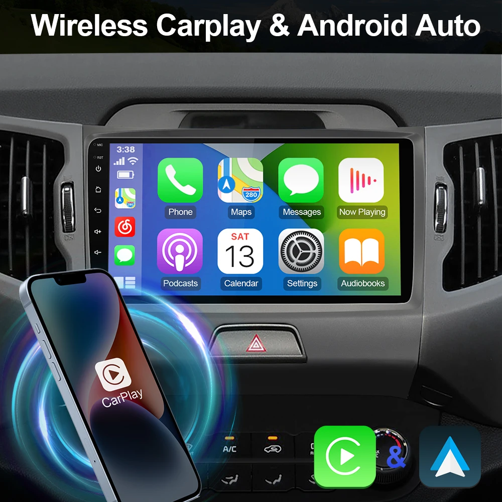 9 Inch Isudar Android 12 Car Radio For Kia Sportage 3 2010 2016 Carplay Auto Multimedia Player Stereo GPS No 2din