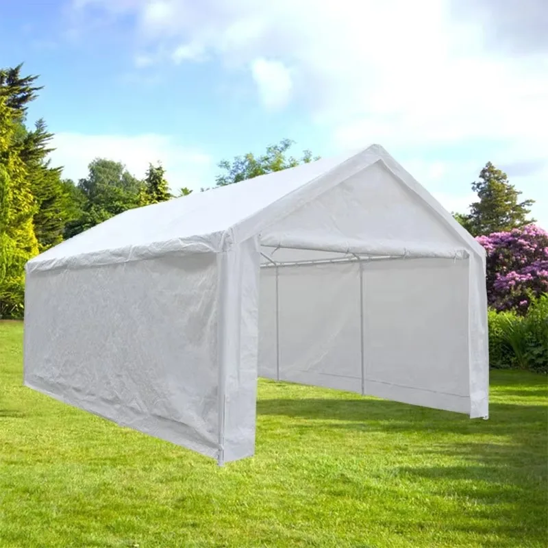 10x20 Waterproof Small Single Car Carport with Sides
