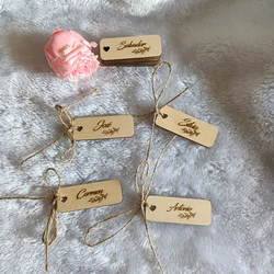 Customized Banquet Guest Name Wooden Label, Table Card Decoration, Personalized Tag, Wedding Table, New