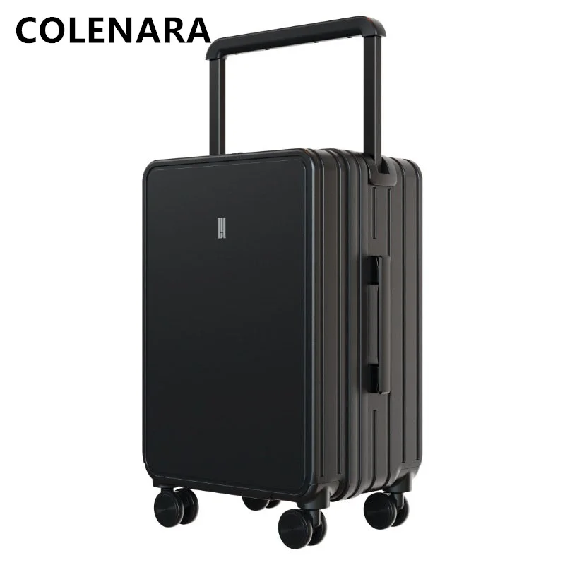 

COLENARA 20"22"24"26 Inch New Luggage Large Capacity Trolley Case Boys Business Boarding Box with Wheels Rolling Suitcase