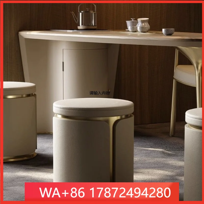 Light luxury tea stool Modern simple dressing stool Bedroom minimalist small pier