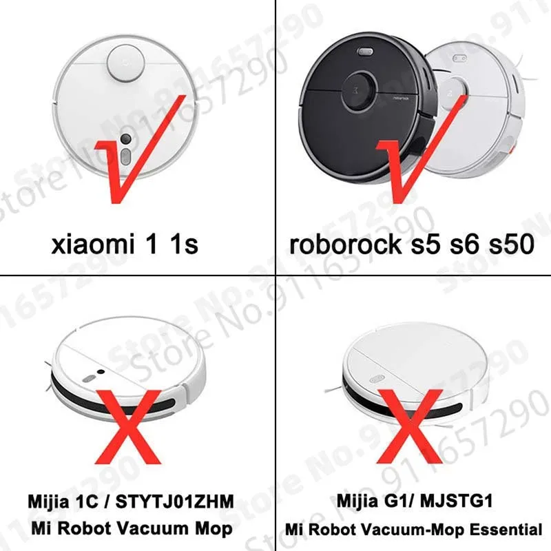 Cepillo lateral desmontable para Xiaomi Roborock 1S, accesorios de aspiradora con filtro principal, piezas puras, S5 Max, S50, S55, S6, S6, nuevo