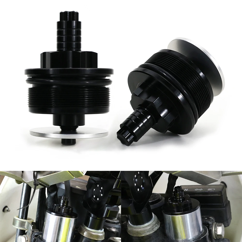 

For Suzuki DR650SE DR650S DR250 DR350 DR800 DL650 V-Strom 650 DL1000 V-Strom 1000 Adjust Fork Bolts Motorcycle Preload Fork Caps