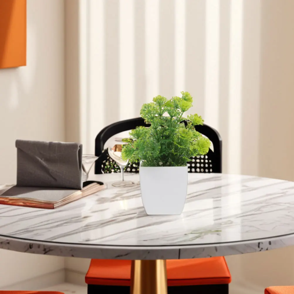 

4 Pcs Plants Artificial Potted Country Bedroom Decor Branch for Shelves Bonsai Office