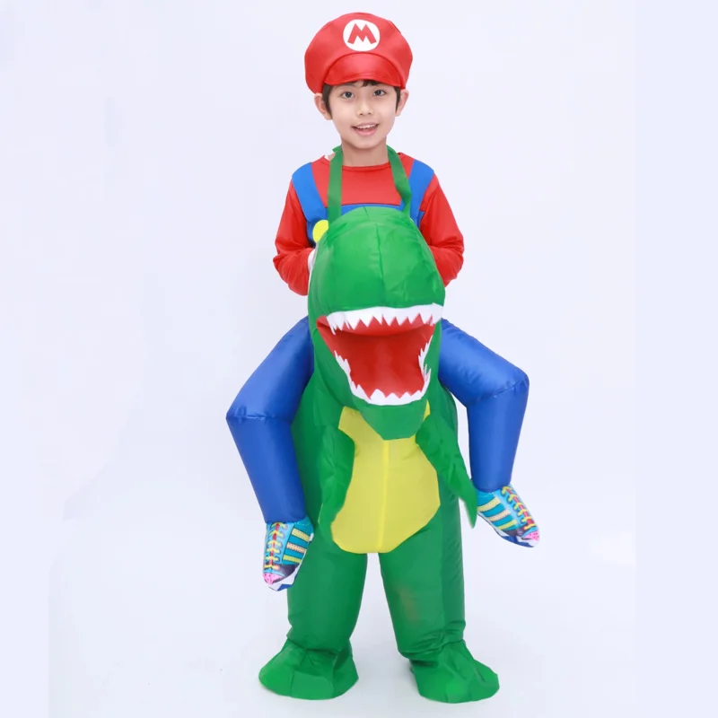 Bambini Bambini Gonfiabili Dinosauro pokemon pinata costumi Rex Cosplay Ragazzi Ride on Dinosaur Party Indumento Gonfiato Disfraces OA4