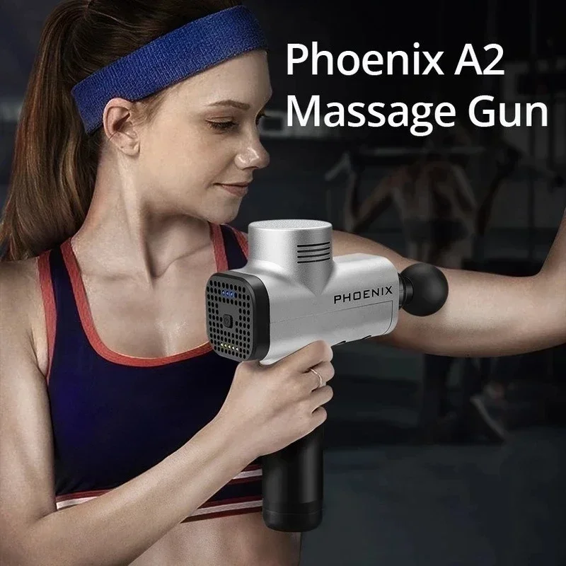 Phoenix A2 Pro นวดปืนกล้ามเนื้อเนื้อเยื่อลึก & หลังออกกําลังกาย Recovery เครื่องนวดแบบพกพาสําหรับ Home/Gym