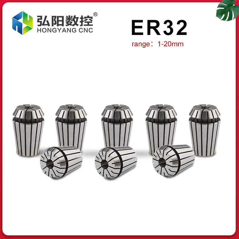 Spring Collet Standard CNC Holder ER11 ER16 ER20 ER25 ER32 ER40 16 Slots Engraving Machine Milling Lathe Tool Work Holding