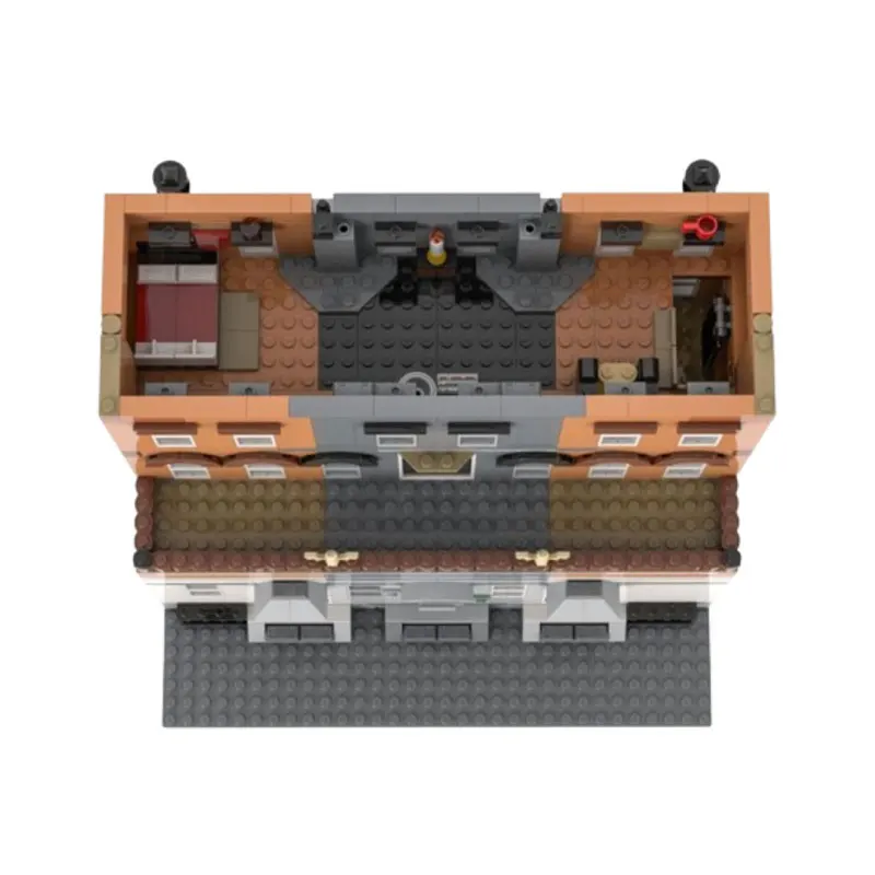 Spot MOC-1723pcs Modern Architecture Small Particle Building Blocks, Puzzles, Toy Models, Gift Sets, Accessories and Ornaments