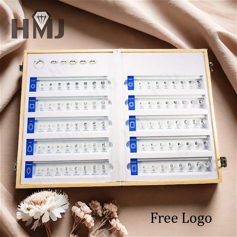 Jewelry Setting Gemstones Size Diamond Carat Ring Sizer Tester Guideline Tools Comparison Jewerly Dealer Tools Set Top Quality