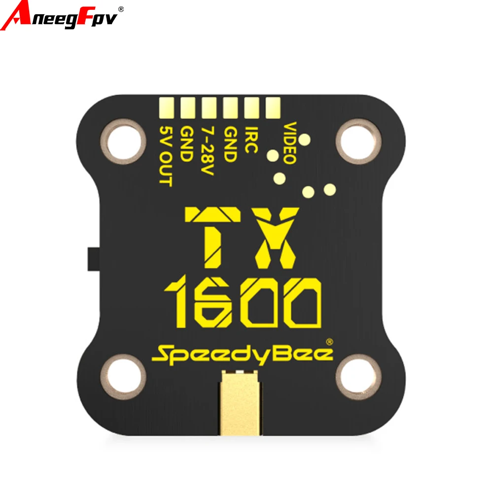 SpeedyBee TX ULTRA 5.8GHz 1600mW 1.6W 48CH VTX Video Transmitter for RC FPV Racing Drone Switchable CNC Shell PIT/25-1.6W