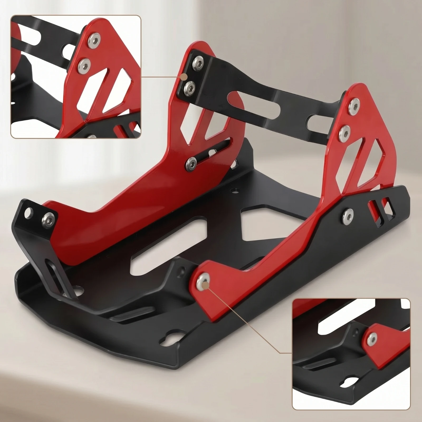 Motorcycle Wheel Stand Compact Motorcycle Wheel Chock Stable Heavy-Duty for Motorcyclists, Garage
