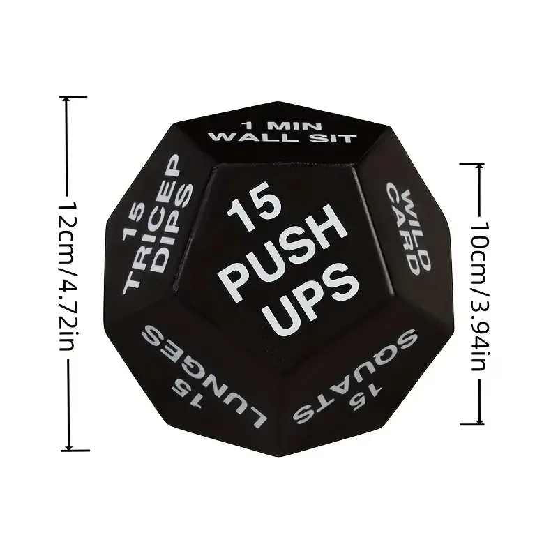 1 كرة رياضية نرد للياقة البدنية - 12 كعكة موس، تستخدم لتعزيز القوة البدنية، استرخاء العقل والجسم، أبيض، أحمر، تأثير رياضي