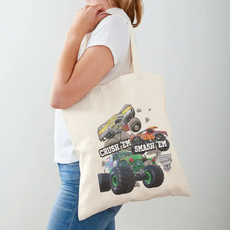 

Monster Jam Artwork Monster Trucks Tote Bag Lady bags shopper bag women Handbags personalized tote bag