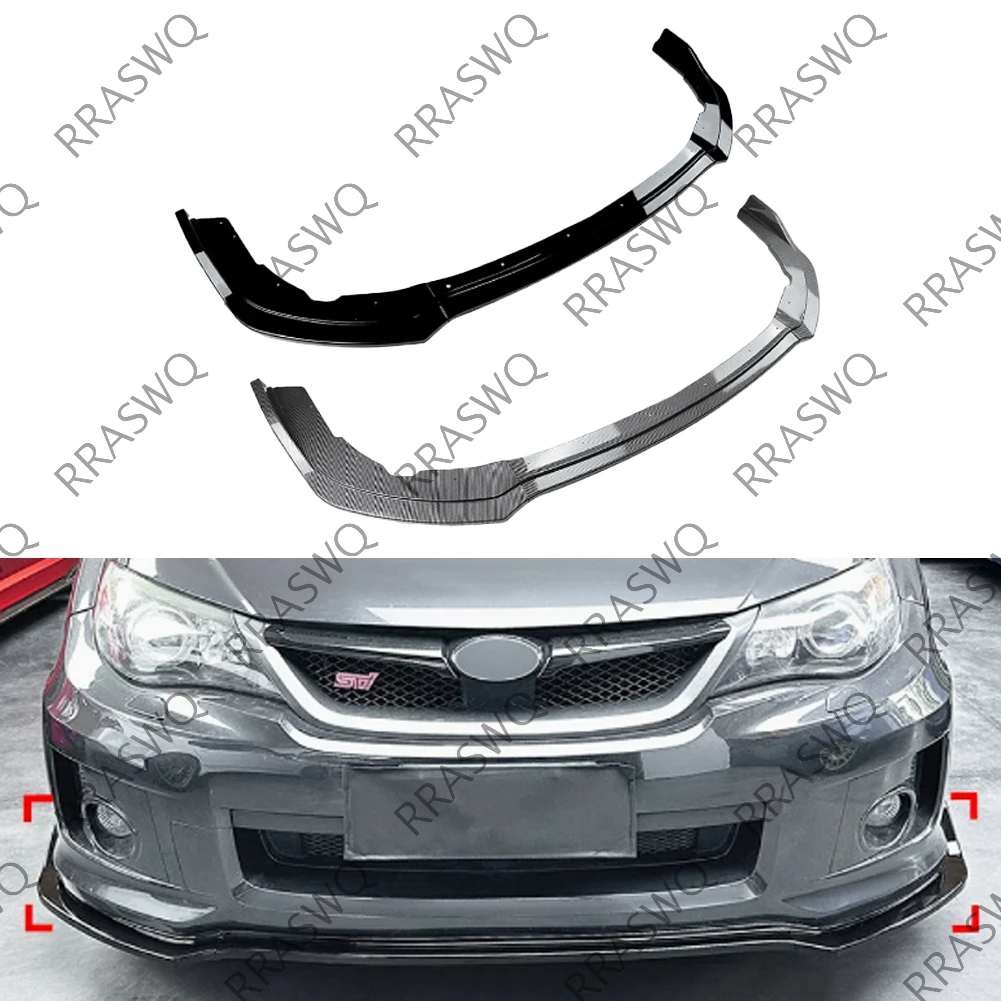 Für Subaru Impreza WRX STI 2011 2012 2013 2014 3-teiliger Frontstoßstangen-Lippenspoiler Diffusor Stoßstangen-Karosserie-Kit