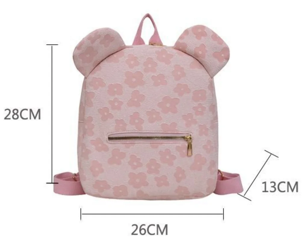 Mochila bordada personalizada para crianças, Oxford Cloth Casual Bear Bag, Nome personalizado, Meninos e meninas, Presente para mulheres