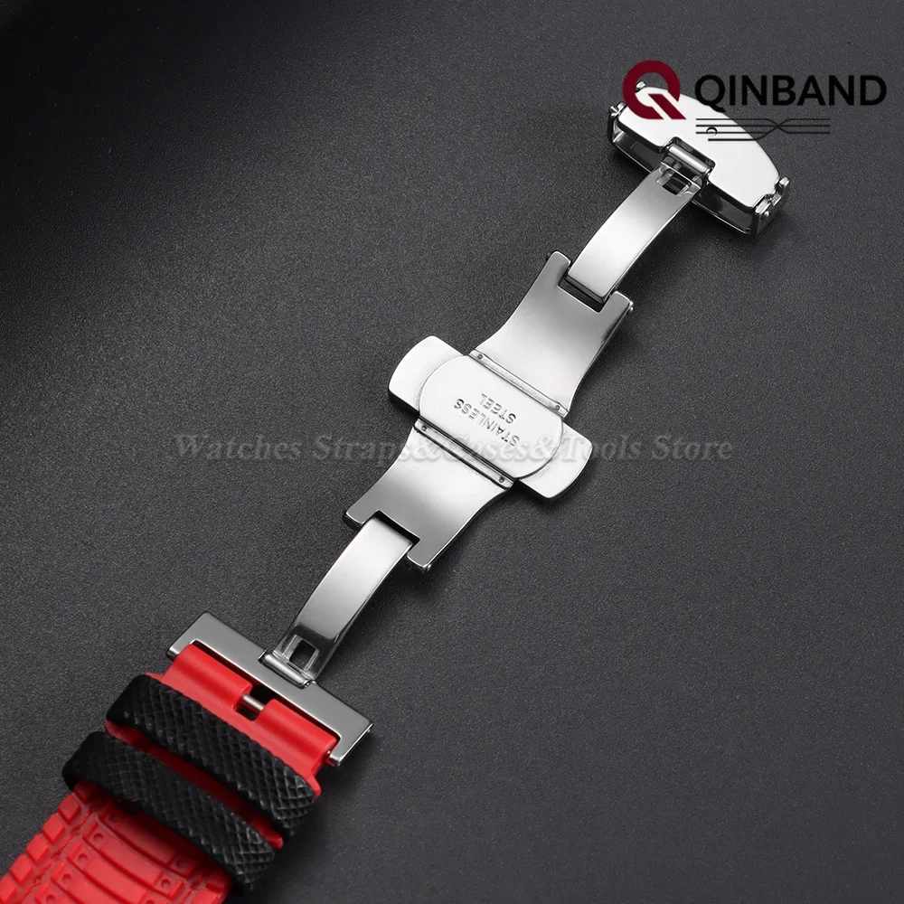 18/19/20/21/22/24mm Nylon-Segeltuch Silikonboden Uhrenarmband für IWC für Tudor für Seiko Uhrenband mit Schmetterlingsverschluss Armband – Detail 8