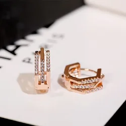 925 Sterling Silver Earrings  Geometric Earrings For Women Gift Earings Fashion Jewelry Korean Earrings