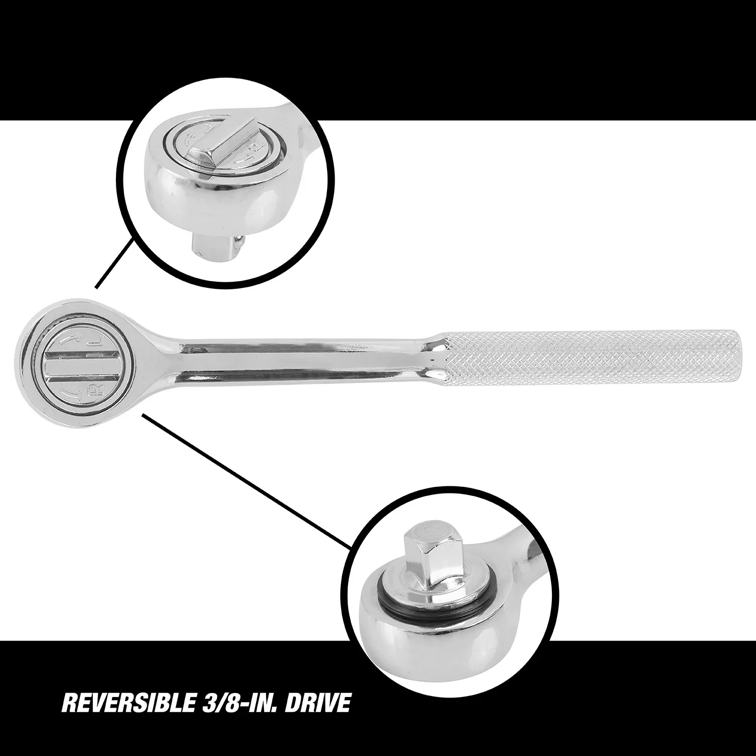 3/8 inch 45 Tooth High Torque Ratchet Wrench Socket Quick Release Square Head Spanner