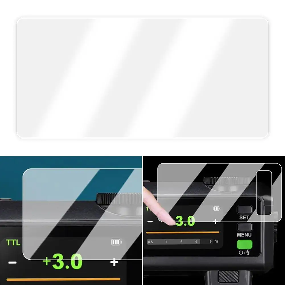 ฟิล์มกระจกนิรภัยสำหรับแฟลช Godox IT30Pro แบบใส ป้องกันการตกกระแทก ป้องกันรอยขีดข่วน อุปกรณ์เสริมสำหรับแฟลชขนาดเล็ก