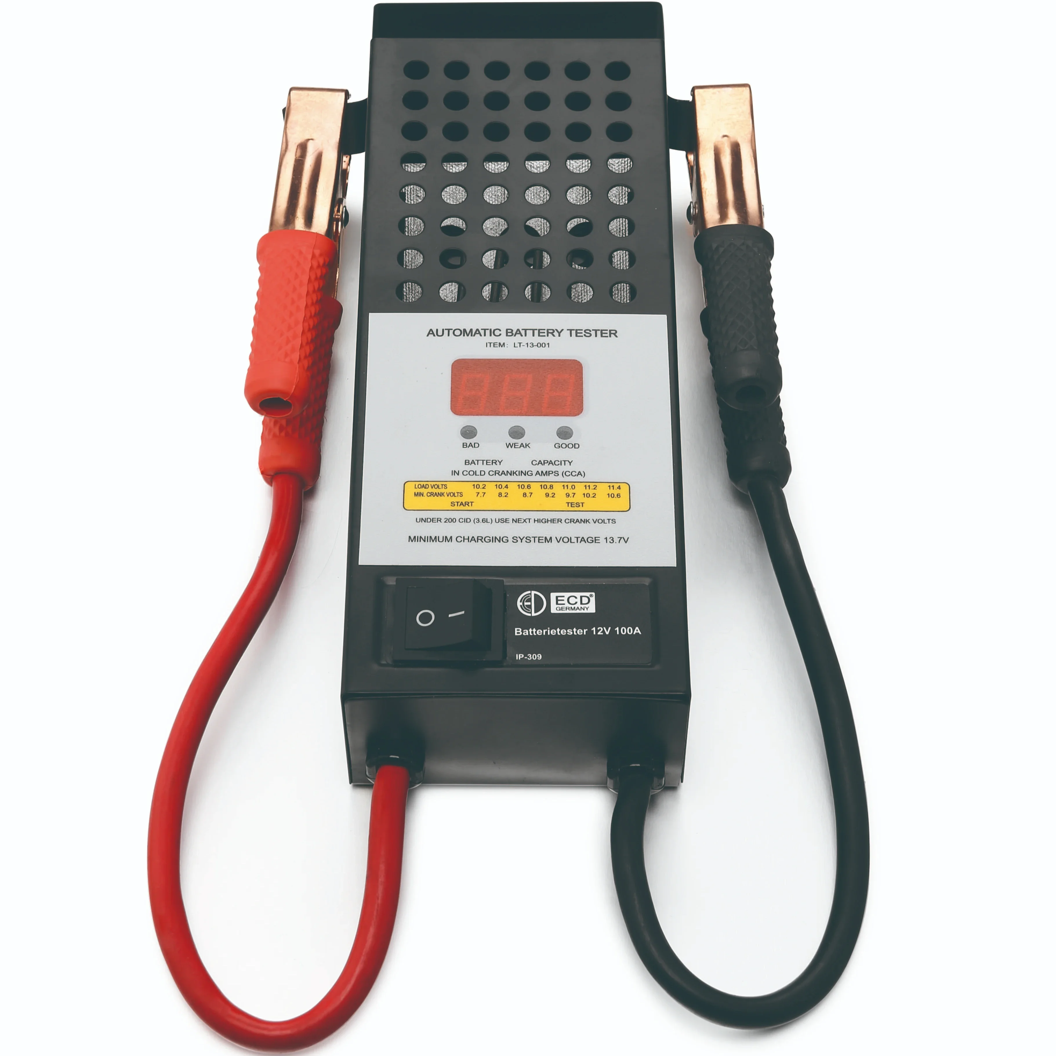 LCD Display 6V/12V Lithium Battery Load Tester with 100A Current Measurement 99% Accuracy & High Performance Capacity Testing