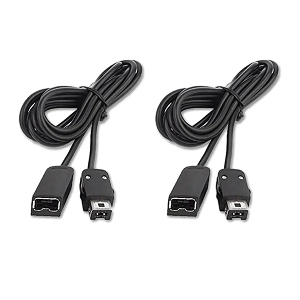 [2026 Trend]2Pcs 1.8M Game Extender Cord Extension Cable for 2017 SNES Classic Mini Controller for Controller Black
