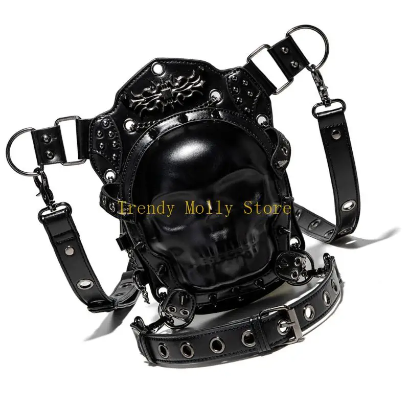 

N5KB поясная сумка в стиле стимпанк, поясная сумка, модная готическая кожаная сумка через плечо, сумки через плечо, кобуры на