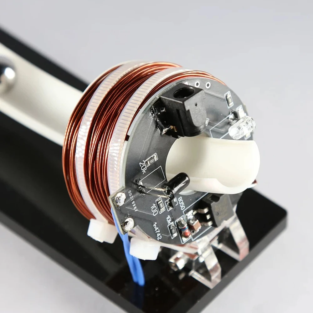 DC 12V Low Power Creative Desk Ornament Arc Ball Swing Kinetic Model, 3D Printed Gravity Science Educational Desktop Display,