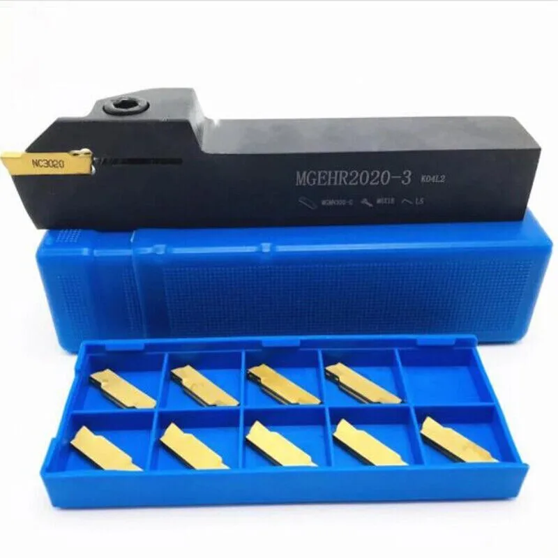 20mm MGEHR2020-3 Lathe Turning Tool grooving cutting holder + MGMN300-M Inserts
